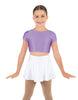Solid Lycra Cap Sleeve Crop Top