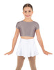 Solid Lycra Cap Sleeve Crop Top