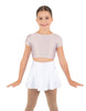 Solid Lycra Cap Sleeve Crop Top