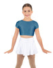 Solid Lycra Cap Sleeve Crop Top