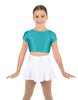 Solid Lycra Cap Sleeve Crop Top