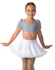 Solid Lycra Sweetheart Puff Sleeve Crop Top with Triangle Back