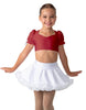Solid Lycra Sweetheart Puff Sleeve Crop Top with Triangle Back