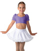 Solid Lycra Sweetheart Puff Sleeve Crop Top with Triangle Back