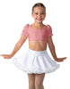 Solid Lycra Sweetheart Puff Sleeve Crop Top with Triangle Back