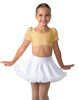 Solid Lycra Sweetheart Puff Sleeve Crop Top with Triangle Back