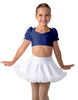 Solid Lycra Sweetheart Puff Sleeve Crop Top with Triangle Back