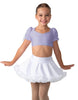 Solid Lycra Sweetheart Puff Sleeve Crop Top with Triangle Back