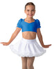 Solid Lycra Sweetheart Puff Sleeve Crop Top with Triangle Back