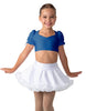 Solid Lycra Sweetheart Puff Sleeve Crop Top with Triangle Back