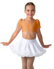 Solid Lycra Sweetheart Puff Sleeve Crop Top with Triangle Back