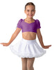 Solid Lycra Sweetheart Puff Sleeve Crop Top with Triangle Back