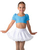 Solid Lycra Sweetheart Puff Sleeve Crop Top with Triangle Back