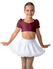 Solid Lycra Sweetheart Puff Sleeve Crop Top with Triangle Back