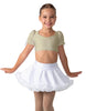 Solid Lycra Sweetheart Puff Sleeve Crop Top with Triangle Back