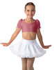 Solid Lycra Sweetheart Puff Sleeve Crop Top with Triangle Back