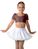 Solid Lycra Sweetheart Puff Sleeve Crop Top with Triangle Back