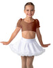 Solid Lycra Sweetheart Puff Sleeve Crop Top with Triangle Back