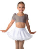 Solid Lycra Sweetheart Puff Sleeve Crop Top with Triangle Back