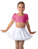 Solid Lycra Sweetheart Puff Sleeve Crop Top with Triangle Back