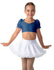 Solid Lycra Sweetheart Puff Sleeve Crop Top with Triangle Back