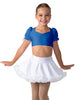 Solid Lycra Sweetheart Puff Sleeve Crop Top with Triangle Back