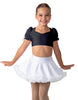 Solid Lycra Sweetheart Puff Sleeve Crop Top with Triangle Back