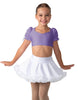 Solid Lycra Sweetheart Puff Sleeve Crop Top with Triangle Back