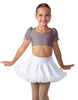 Solid Lycra Sweetheart Puff Sleeve Crop Top with Triangle Back