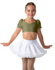 Solid Lycra Sweetheart Puff Sleeve Crop Top with Triangle Back
