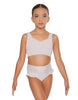 Solid Lycra Sweetheart Crop Top with Strap