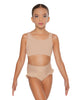 Solid Lycra Sweetheart Crop Top with Strap