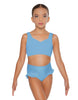 Solid Lycra Sweetheart Crop Top with Strap