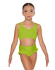 Solid Lycra Sweetheart Crop Top with Strap
