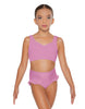 Solid Lycra Sweetheart Crop Top with Strap