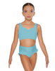 Solid Lycra Sweetheart Crop Top with Strap
