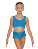 Solid Lycra Sweetheart Crop Top with Strap