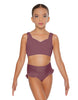 Solid Lycra Sweetheart Crop Top with Strap