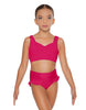 Solid Lycra Sweetheart Crop Top with Strap