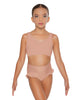 Solid Lycra Sweetheart Crop Top with Strap