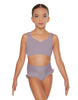 Solid Lycra Sweetheart Crop Top with Strap