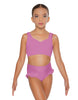 Solid Lycra Sweetheart Crop Top with Strap