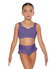Solid Lycra Sweetheart Crop Top with Strap