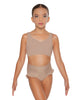 Solid Lycra Sweetheart Crop Top with Strap