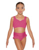 Solid Lycra Sweetheart Crop Top with Strap