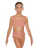 Solid Lycra Sweetheart Crop Top with Strap