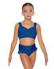 Solid Lycra Sweetheart Crop Top with Strap