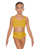 Solid Lycra Sweetheart Crop Top with Strap