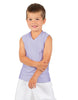 Solid Lycra Sleeveless Vneck Boys Tank