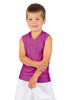 Solid Lycra Sleeveless Vneck Boys Tank